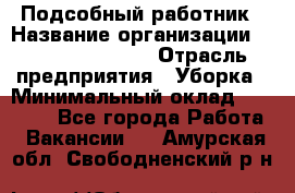 Подсобный работник › Название организации ­ Fusion Service › Отрасль предприятия ­ Уборка › Минимальный оклад ­ 17 600 - Все города Работа » Вакансии   . Амурская обл.,Свободненский р-н